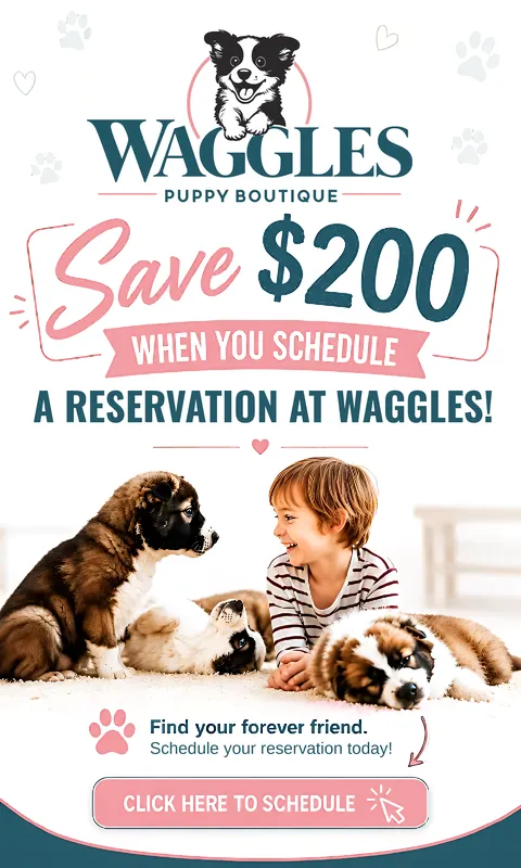 Save $200 when you book a puppy reservation!